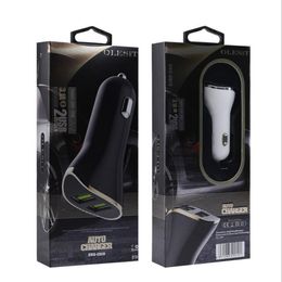 OLESiT Dual USB Car Charger 3.1A Fast Charging Mobile Phone Chargers for huawei samsung smartphone with retail box