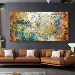 Vintage Golden Compass Art Canvas Painting Home Decoration India Ancient Roman Wall Art Posters and Prints Picture Math Shapes
