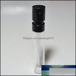 Bottles Packing Office School Business & Industrial Selling Small Refillable Spray Bottle 2Ml Glass Per Vials With Black White Atomizer Larg