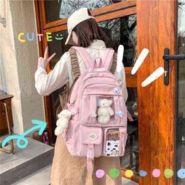 Japanese High School Girls Backpack School Bags For Teenage Girls Multipockets New 2021 Backpack Women Mochila Feminina Bags Y1105