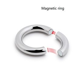 yutong 7 size for choose Heavy Duty male Magnetic Ball Scrotum Stretcher metal penis cock lock Ring Delay ejaculation BDSM nature Toy men