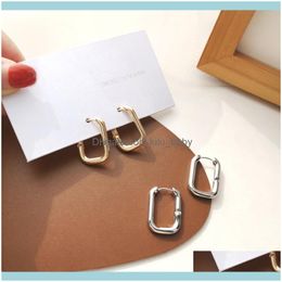 Jewelrysimple Geometric Earrings For Women Elegant Gold Colour Statement Metal Dangle Ear Cuff Party Jewellery Hoop & Hie Drop Delivery 2021 Eo