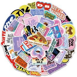 50 PCS Mixed skateboard Stickers Korea Decorative stationery For Car Laptop Fridge Helmet Pad Bicycle Bike Motorcycle PS4 book Guitar Pvc Decal