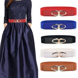 Fashion Pu Leather Waistband Elastic Wide Belts For Women Stretch Thick Belts For Dress Coat Female Imitation Leather Waist Belt G1026