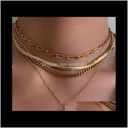 Multi Layers Chain Gold Chains Vintage Angel Pendant Necklace Women Necklaces Fashion Jewelry Will And Sandy 2Czsq X2N97
