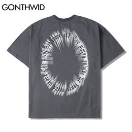 T-Shirts Streetwear Hip Hop 3D Letters Print Punk Rock Gothic Tshirts Harajuku Casual Short Sleeve Tees Men Summer Tops 210602