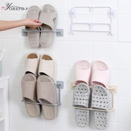 Wall Mounted Folding Shoe Rack Home Double Layer Slippers Hanger Organiser Can Space Saving Hanging Box Clothing & Wardrobe Storage