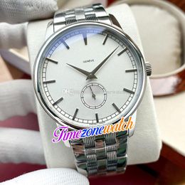 42mm Traditionnelle 82172/000R Automatic Mens Watch Independent seconds Silver/White Dial Stainless Steel Bracelet Watches Timezonewatch E158