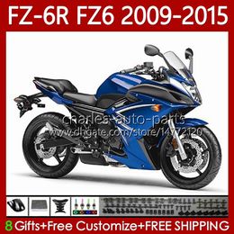 Body Kit For YAMAHA FZ6N FZ6 FZ 6R 6N 6 R N 600 09-15 Bodywork 103No.52 FZ-6R FZ600 FZ6R 09 10 11 12 13 14 15 FZ-6N 2009 2010 2011 2012 2013 2014 2015 OEM Factory blue Fairing