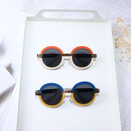 Fashion children sunglasses boys girls anti ultraviolet color matching sun eyeglasses personality kids casual beach outdoor goggles S1065
