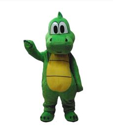 Factory Direct Green Dinosaur Super Red hat gay Mascot Costume for Halloween party costumes