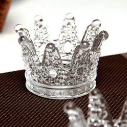 Glass Crown Ashtray Creative Cigarette Ash Holder Smoking Accessories Hotel Home Table Decoration