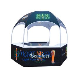 Portable Pop Up Bar Tent 10x10 Advertising Display Stand with Custom Full Colour Printing Graphics