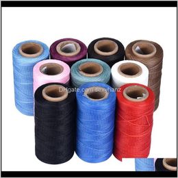 Yarn 260M Leather Sewing Waxed Thread 1Mm For Upholstery Shoes Lage Wholesale A10 Xpbqs Mouby