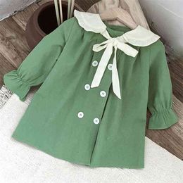 Spring Japanese And Korean Style Girls Clothes Bowknot Party Dess Kids Dresses Girl Children's Clothing 210528