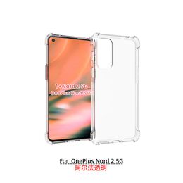 oneplus 7t case UK - Anti-Knock Clear Phone Cases For Oneplus Nord 2 5G N200 CE N100 N10 9RT For One Plus 9 8 7T 7 Pro 8T TPU Transparent Back Case Cover