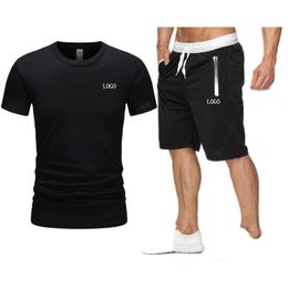 Marka Tasarımcısı Lüks Erkek Eşofman Yaz T-shirt + Şort Basketbol Spor Moda Casual Setleri Kısa Kollu Koşu Koşu Kalitesi Artı Boyutu Giysileri