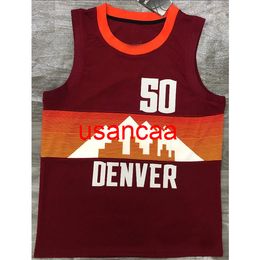 All embroidery 4 styles 50# GORDON 2021 season red basketball jersey Customise men's women youth add any number name XS-5XL 6XL Vest