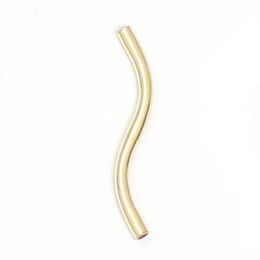 Beadsnice 14k Gold-Filled smooth Bent Tube metal jewelry findings