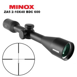 MINOX 2-10x40 Alcance de la caza de alta definición BDC600 Retículo Táctico Riflescopio Sniper Airsoft Air Scopes