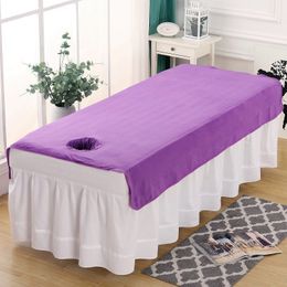 SPA Single Bed Sheet Crystal Velvet Beauty Salon Dedicated Beauty Bed Bedspread Clean Dust Cover Massage Dust Cover Sheet F0159 21314A