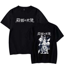 Angels of Death Hot Anime T-shirt Short Sleeve Round Neck Loose Fashion Print Unisex Cloth Y0809