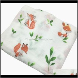 Swaddling Nursery Baby Kids Maternity Drop Delivery 2021 Ins 70Percent Bamboo Fibre 30Percent Cotton Baby Blanket Bedding Swaddle Wrap Gauze