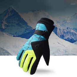 Ski Gloves 1 Pair Winter Touchscreen Snow Warm Anti-slip Waterproof Thermal Motorcycle Snowboard Mittens For Man Women