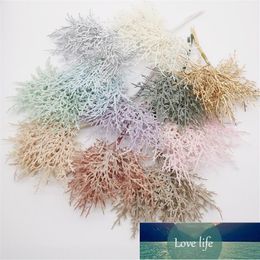 10pcs/bundle Plant Grass Artificial Flowers DIY Wreath Material Christmas Wedding Flower Decoration Dried