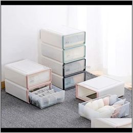 Housekeeping Organisation Home & Gardenplastic Underwear Storage Box Ders Organiser Cabinet Socks Panty Bra Large Capacity Stackable Desk Bin