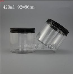 420g/ml Clear Plastic Big bottle Wholesale Retail Originales Refillable Cosmetic Cream Butter Honey Pill Empty Containers jarsgood qty