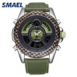 Wristwatches Digital For Men Military SMAEL LED Watches Bracelet Electronic 1369 Cool Waterproof Sport