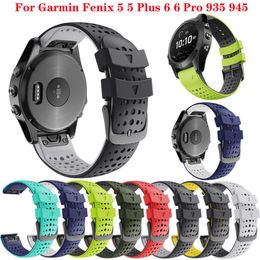 Jker 22mm Quick Release Easy Fit Silicone Watch Wrist Band Strap for Garmin Fenix 6 Fenix 5 Forerunner 935 945 Easyfit Wirstband H0915