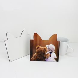 MDF wooden desk photo frame DIY sublimation heat press print white blank photos board plate M DREAM B ZEG