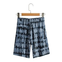 Spring Women Abstract Pattern Knitting Home Casual Slim Shorts Fashion Female P1969 210430