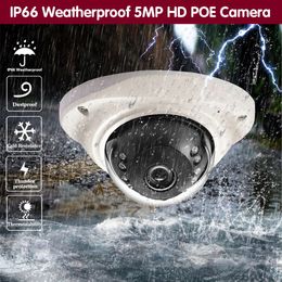 Face Detection 5MP IP POE CCTV Dome Security Camera Outdoor Waterproof Smart Audio Mini Video Surveillance System