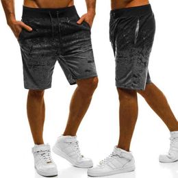 Ropa Hombre 2022 Men Spring Summer Shorts Loose Casual Street Tie Colour Matching Outdoor Sports Five-point Pants Shorts In Stock G220223