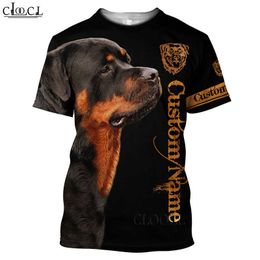 HX Beautiful Rottweiler Hunting 3D Print Men Women Fashion T-shirts Harajuku Clothes Oversized Tee Shirts Tops Drop 210629