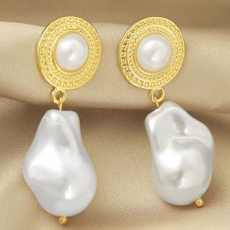 New Fashion High Quanity Imitation Pearls Earrings Bohemian Glamour Vintage Wedding Gift Accessorice For Women Wholesale