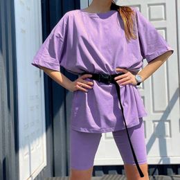 Summer Clothes Top and Shorts Women 2 Pieces Suits Ropa De Mujer Lounge Wear Set Conjuntos Pantalon Corto Verano Tracksuit 2021 Y0702