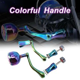 Baitcasting Reels Fishing Reel Handle Grip Refits Aviation Material Chameleon Colourful Rocker Arm Tools