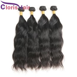 Peruvian Virgin Wet And Wavy Human Hair Extensions Full Natural Wave Bundles 3pcs Deals Cuticle Aligned Weave Exquisite Double Machine Weft