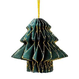 Decorazioni natalizie decorazione lanterna ornamenti sferici ornamenti creativi carta creativa a nido d'ape a honeycomb albero Pendant Party