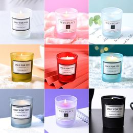 Aromatherapy Candle Glass Candles Holder Romantic Birthday Party Valentine's Day Home Decor Only For you HH21-365