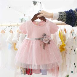 Kid Girl Princess Dress Lace Tulle Wedding Birthday Party Tutu Dress Pageant Children Clothing Kid Costumes Q0716