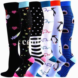 Men's Socks Dropship Unisex Compression Wholesales Women Men Knee High 30 MmHg Sport Edoema Diabetes Varicose Veins Running