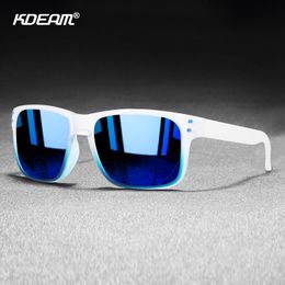 KDEAM Classic Polarised Sunglasses Men Women Super Light Square Eyeglasses Frame Driving Fishing UV400 Goggles N33