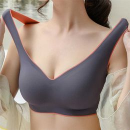 Women's Tube Top Bra Sexy Lingerie Underwear Seamless Bras Push Up Bralette Female Clothes Latex Bra Intimates Sports Vest 211110