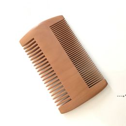 NEWFine Coarse Tooth Dual Sided Wood Combs Wooden Hair Scorpion Comb Double Sides Beard Comb for Men RRF12628