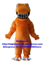 Mascot Costumes Orange-yellow Dinosaur Dino Tyrannosaurus Iguanodon Mascot Costume Adult Cartoon Character Publicity Marry Nuptials zx176